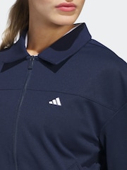 adidas Golf Navy Go To Twistknit Jacket - Image 4 of 7