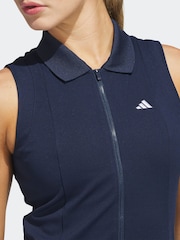 adidas Golf Navy Go-To Twistknit Dress - Image 5 of 9