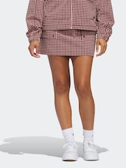 adidas Golf Burgundy Red Ultimate365 Gingham Skirt - Image 1 of 7