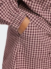 adidas Golf Burgundy Red Ultimate365 Gingham Skirt - Image 5 of 7
