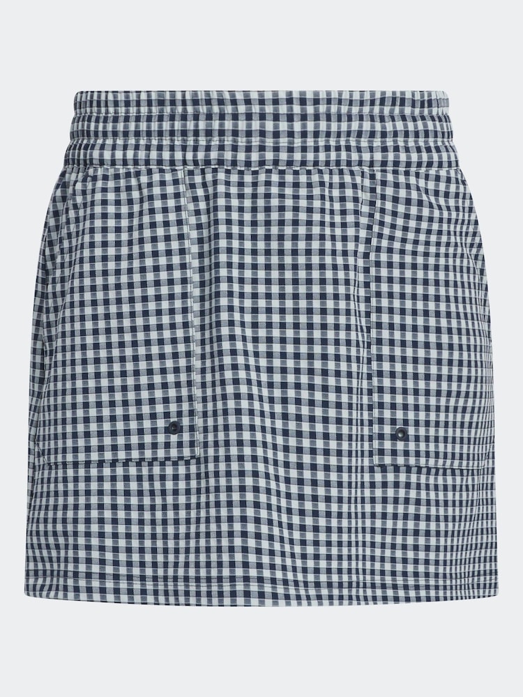 adidas Golf Navy Ultimate 365 Gingham Skirt - Image 7 of 7