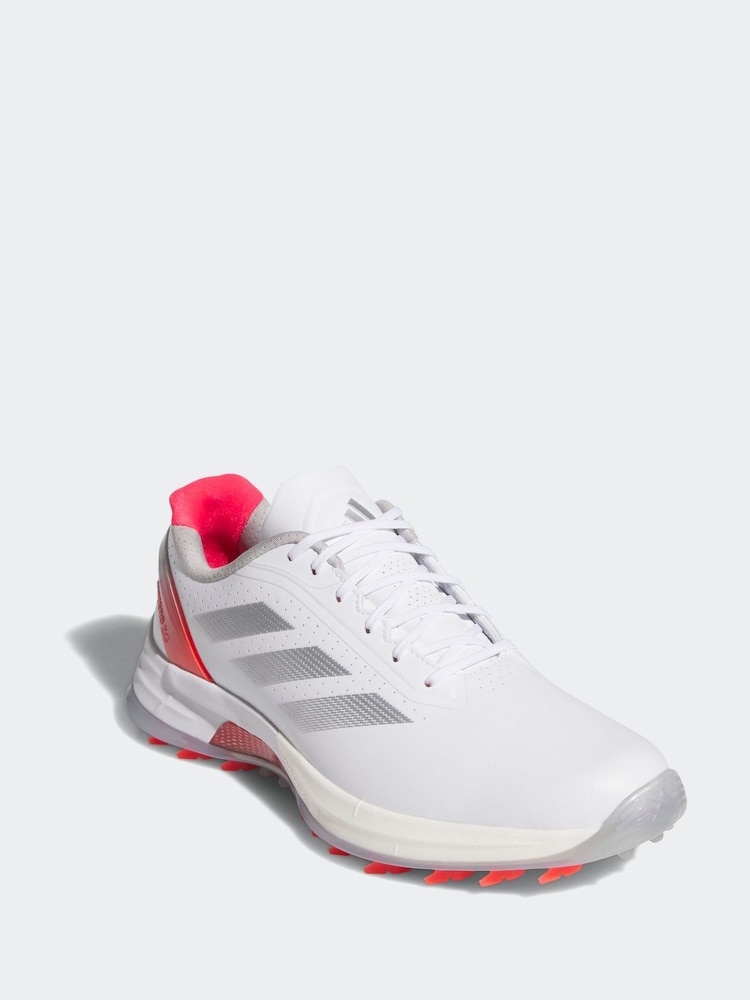 adidas Golf White/Silver Adizero ZG Spikeless Trainers - Image 1 of 9