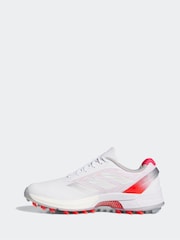 adidas Golf White/Silver Adizero ZG Spikeless Trainers - Image 3 of 9