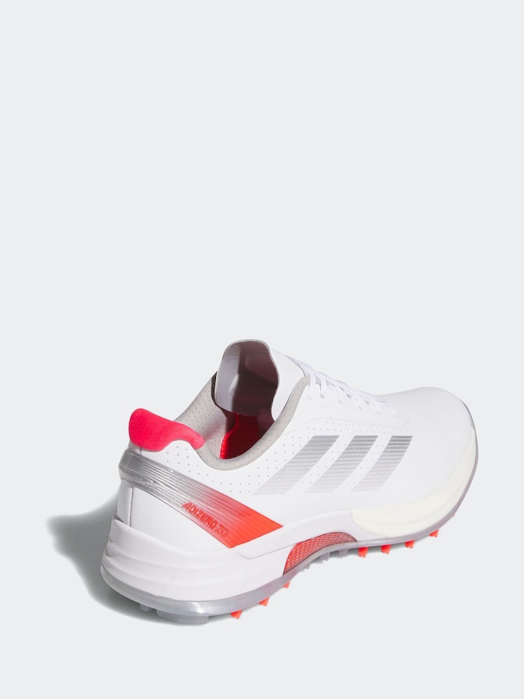 adidas Golf White/Silver Adizero ZG Spikeless Trainers - Image 4 of 9