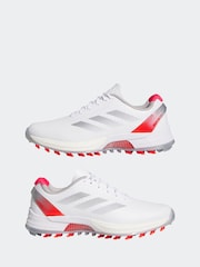 adidas Golf White/Silver Adizero ZG Spikeless Trainers - Image 5 of 9