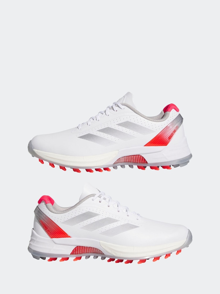 adidas Golf White/Silver Adizero ZG Spikeless Trainers - Image 5 of 9