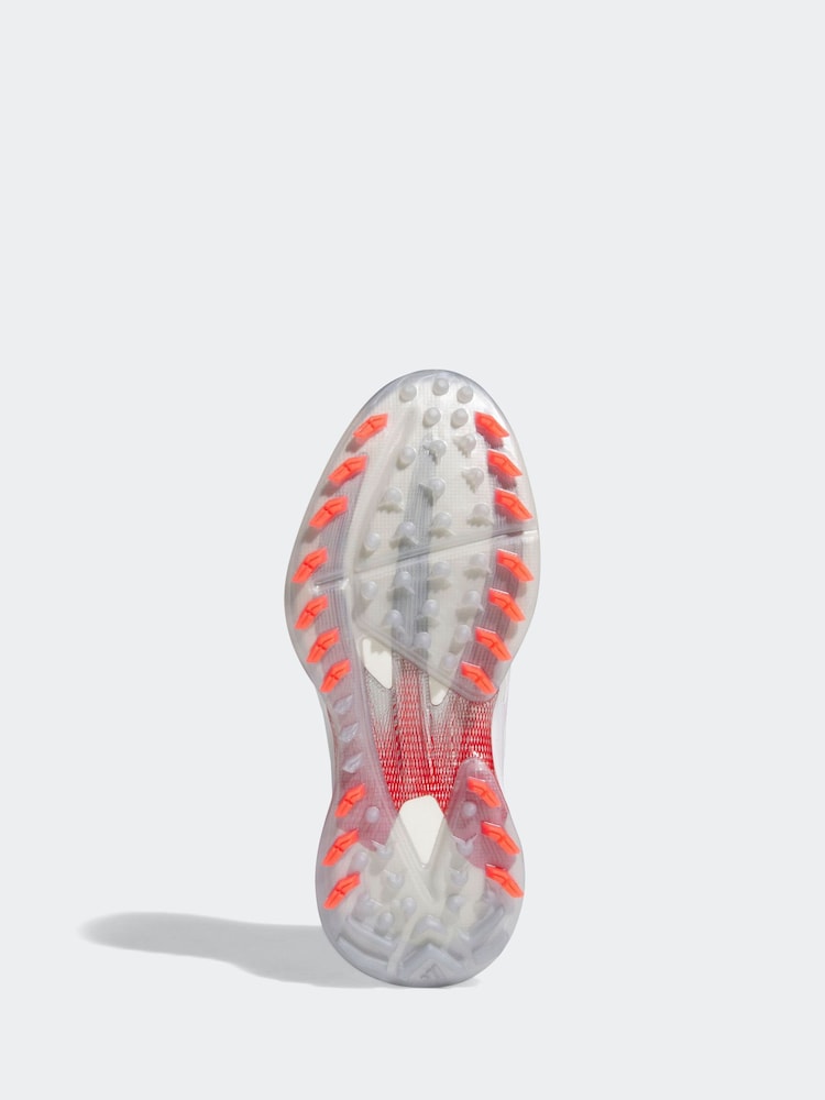 adidas Golf White/Silver Adizero ZG Spikeless Trainers - Image 7 of 9
