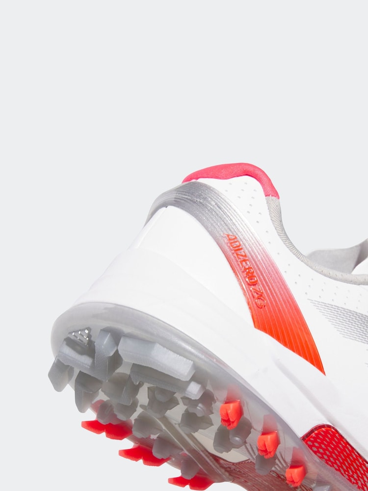 adidas Golf White/Silver Adizero ZG Spikeless Trainers - Image 9 of 9