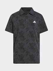 adidas Golf Kids Printed Scripted Polo Shirt - Image 1 of 5