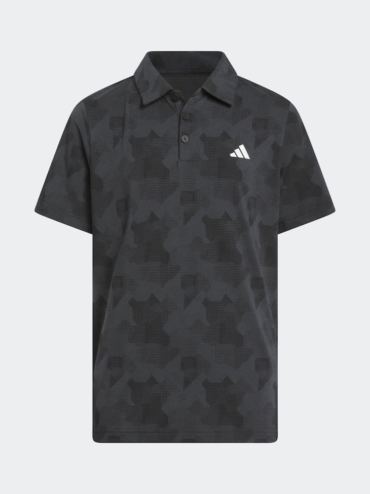 adidas Golf Kids Printed Scripted Polo Shirt - Image 1 of 5