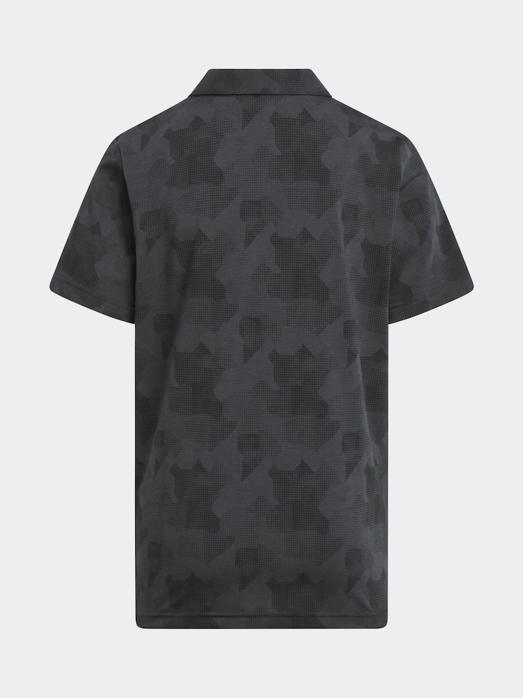 adidas Golf Kids Printed Scripted Polo Shirt - Image 2 of 5