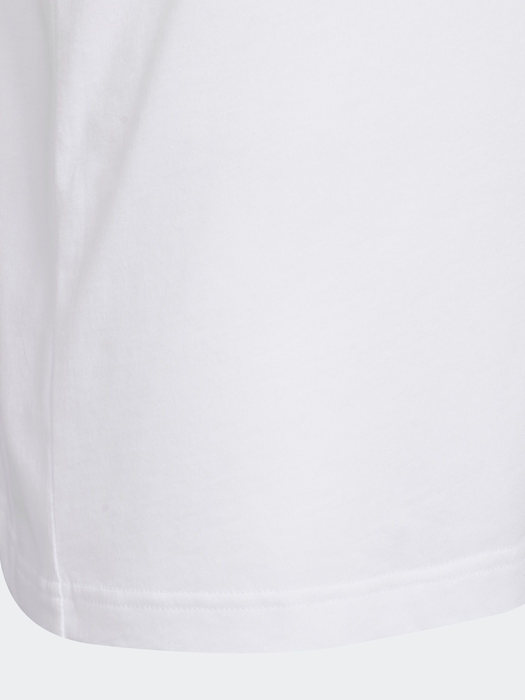 Biały - adidas Golf Kids Golf Graphic 100% Cotton T-Shirt - Image 4 of 5