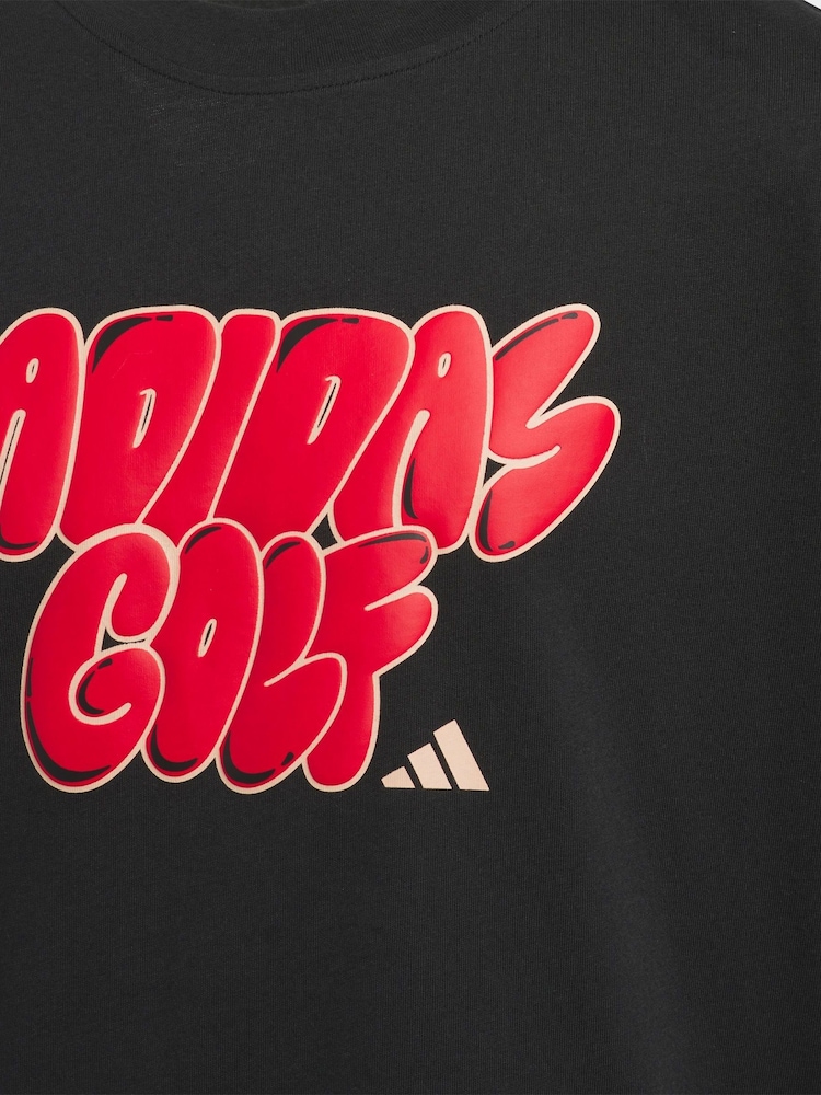 adidas Golf Kids Golf Graphic 100% Cotton T-Shirt - Image 3 of 5