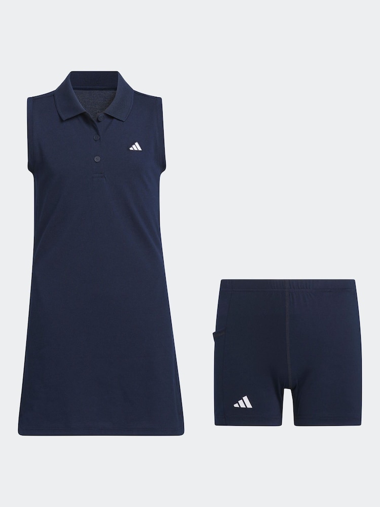 adidas Golf Kids Navy Piqué Club Dress - Image 1 of 8