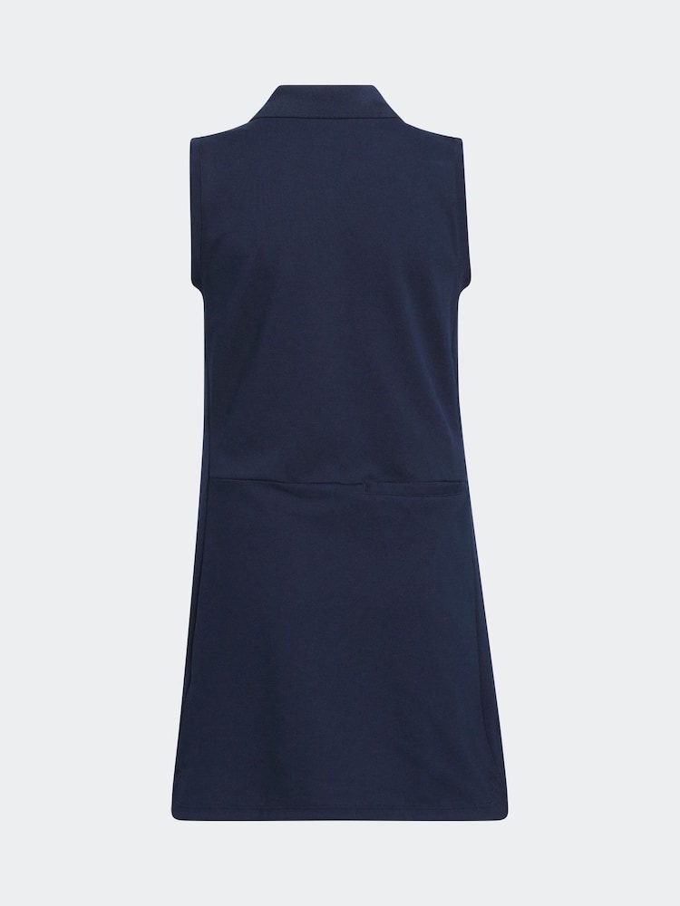 adidas Golf Kids Navy Piqué Club Dress - Image 4 of 8
