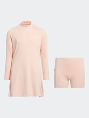 adidas Golf Kids Coral Pink AEROREADY Long Sleeve Dress - Image 1 of 8