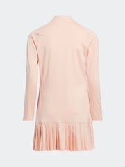 adidas Golf Kids Coral Pink AEROREADY Long Sleeve Dress - Image 4 of 8