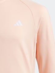 adidas Golf Kids Coral Pink AEROREADY Long Sleeve Dress - Image 6 of 8