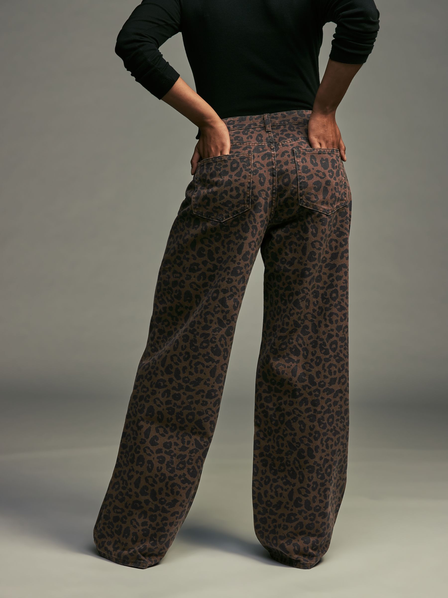 【mnem】Shad Leopard Cotton Pants Buy Leopard Hourglass Leopard Print Wide Leg 100% Cotton