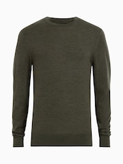 AllSaints Green Mode Merino Crew Jumper - Image 5 of 5