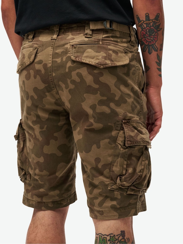 Superdry Camo Core Cargo Relaxed Fit Shorts - Image 3 of 4