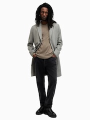 AllSaints Taylor Green Mode Merino Crew Jumper - Image 3 of 7