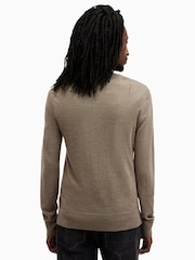 AllSaints Taylor Green Mode Merino Crew Jumper - Image 6 of 7