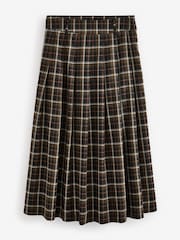 Green Check Pleated Kilt Maxi Skirt - Image 5 of 7