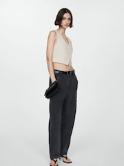 Mango Cream Striped Gilet - Image 2 of 7