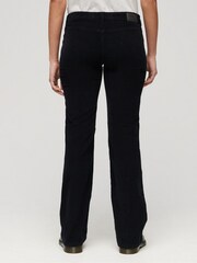 Superdry Black Low Rise Cord Flare Jeans - Image 2 of 5