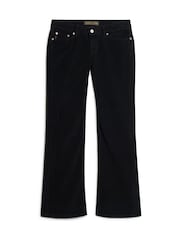 Superdry Black Low Rise Cord Flare Jeans - Image 4 of 5