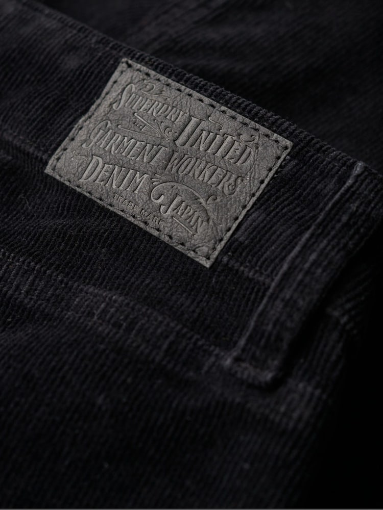 Superdry Black Low Rise Cord Flare Jeans - Image 5 of 5