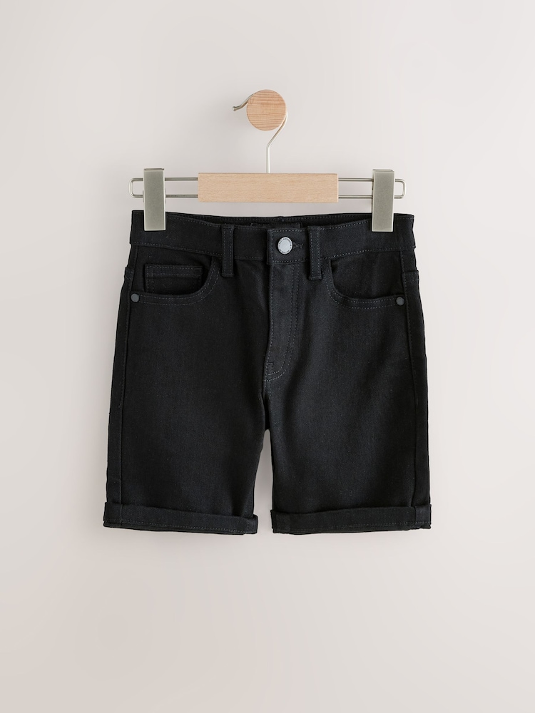 Black Denim Shorts - Image 1 of 2