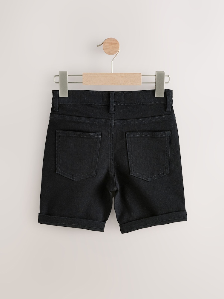 Black Denim Shorts - Image 2 of 2