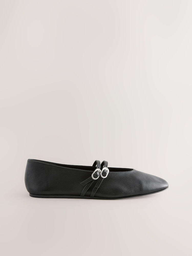 Noir - Chaussures Mary Jane en cuir à bout rond Forever Comfort® - Image 6 of 9