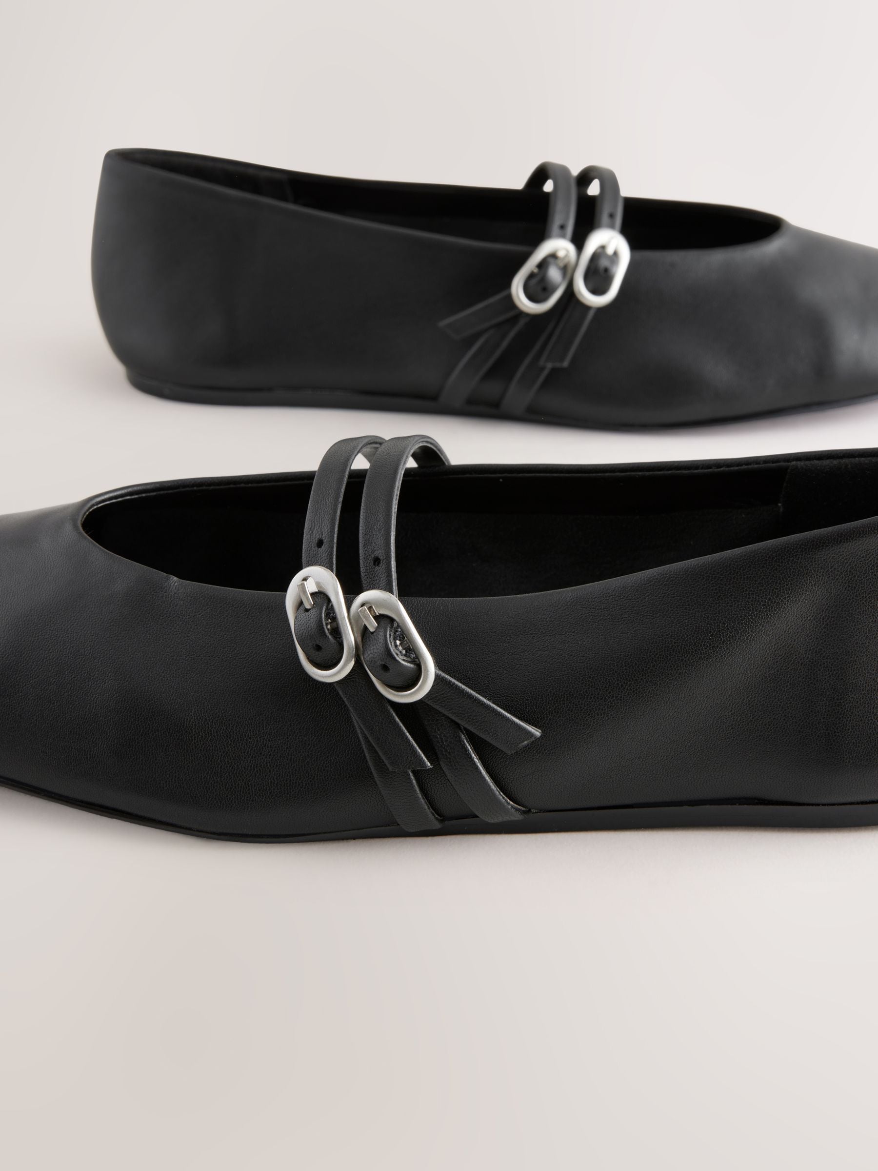 ドレスシューズ・革靴・ビジネスシューズ ^SALT&CHOCOLATE^ Round Top Fleece Mary Jane Flats 412335007 E98058s.jpg