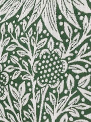 Morris & Co. Leaf Green Marigold Jacquard Piped Cushion - Image 4 of 4