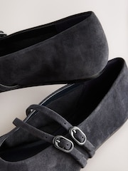 Замша військово-морського флоту - Взуття Forever Comfort ® Leather Round Toe Mary Jane - Image 5 of 6