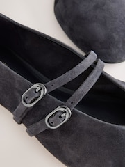 Замша військово-морського флоту - Взуття Forever Comfort ® Leather Round Toe Mary Jane - Image 6 of 6