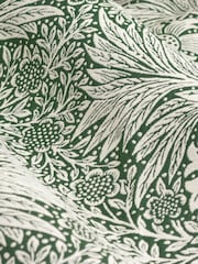 Morris & Co Leaf Green Marigold Jacquard Pencil Pleat Curtains - Image 5 of 6