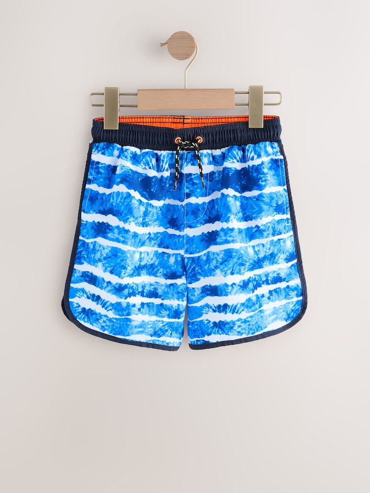 Blue Tiedye Printed Swim Shorts (3-16yrs) - Image 1 of 5