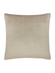 Morris & Co. Biscuit Strawberry Thief Jacquard Piped Cushion - Image 3 of 5