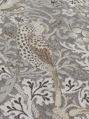 Morris & Co. Biscuit Strawberry Thief Jacquard Piped Cushion - Image 5 of 5