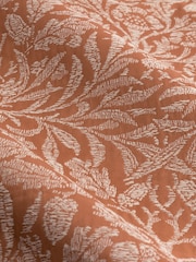 Morris & Co Brick Acorn Tonal Jacquard Pencil Pleat Curtains - Image 6 of 7