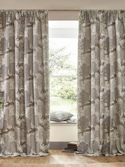 Morris & Co Linen The Brook Jacquard Pencil Pleat Curtain - Image 7 of 7