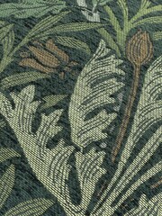Morris & Co Thyme Forest Green Acorn Jacquard Chenille Cushion - Image 4 of 4