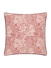 Morris & Co Russet Marigold Jacquard Piped Cushion - Image 1 of 4