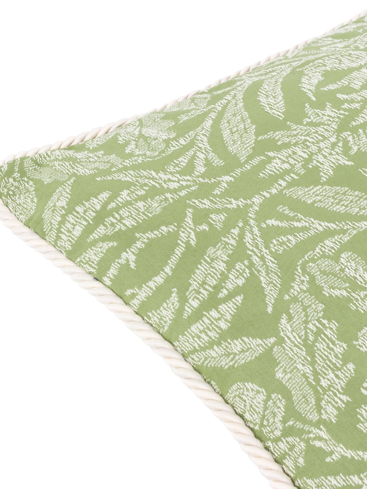 Morris & Co Sage Acorn Tonal Jacquard Piped Cushion - Image 4 of 4