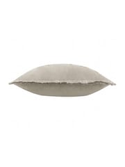 Morris & Co Biscuit Natural Strawberry Thief Embroidered Fringed Cushion - Image 5 of 7