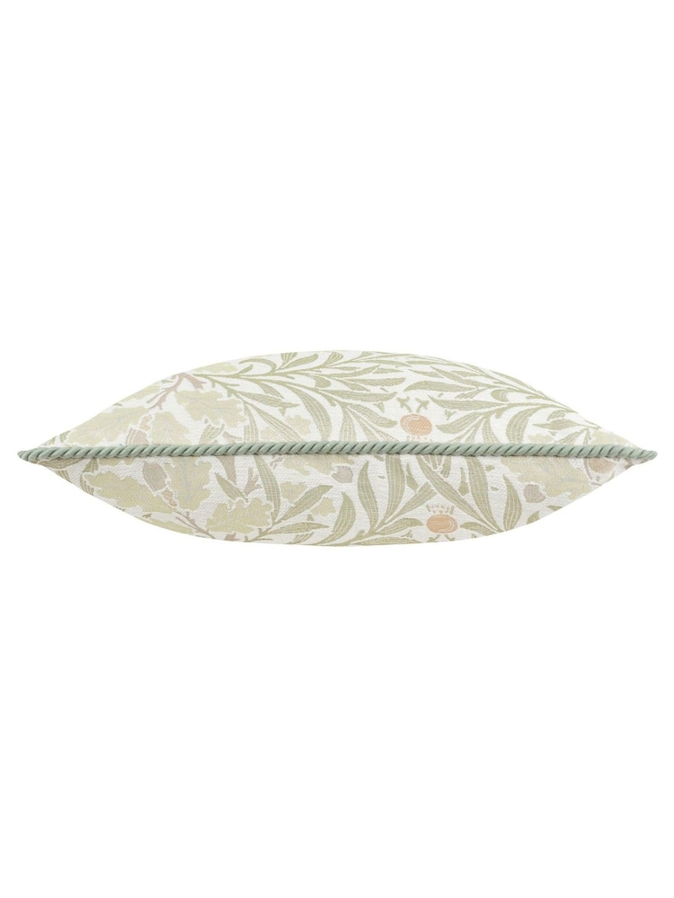 Morris & Co Stone Sage Acorn Jacquard Chenille Cushion - Image 2 of 4